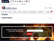 Tablet Screenshot of nwslshop.com